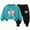 R599-Mint Green, variant on NOLDARES Baby Toddler Kids Girls 2pcs Clothes Set Long Sleeve Crewneck Sweatshirt and Elastic Waist Pants Print Fall Winter Outfits Clothing(Blue,3-4 Y)