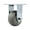 Rigid - No Brake - Gray, variant on 5 Inch Thermoplastic Rubber Wheel Swivel Caster with Roller Bearing SCC