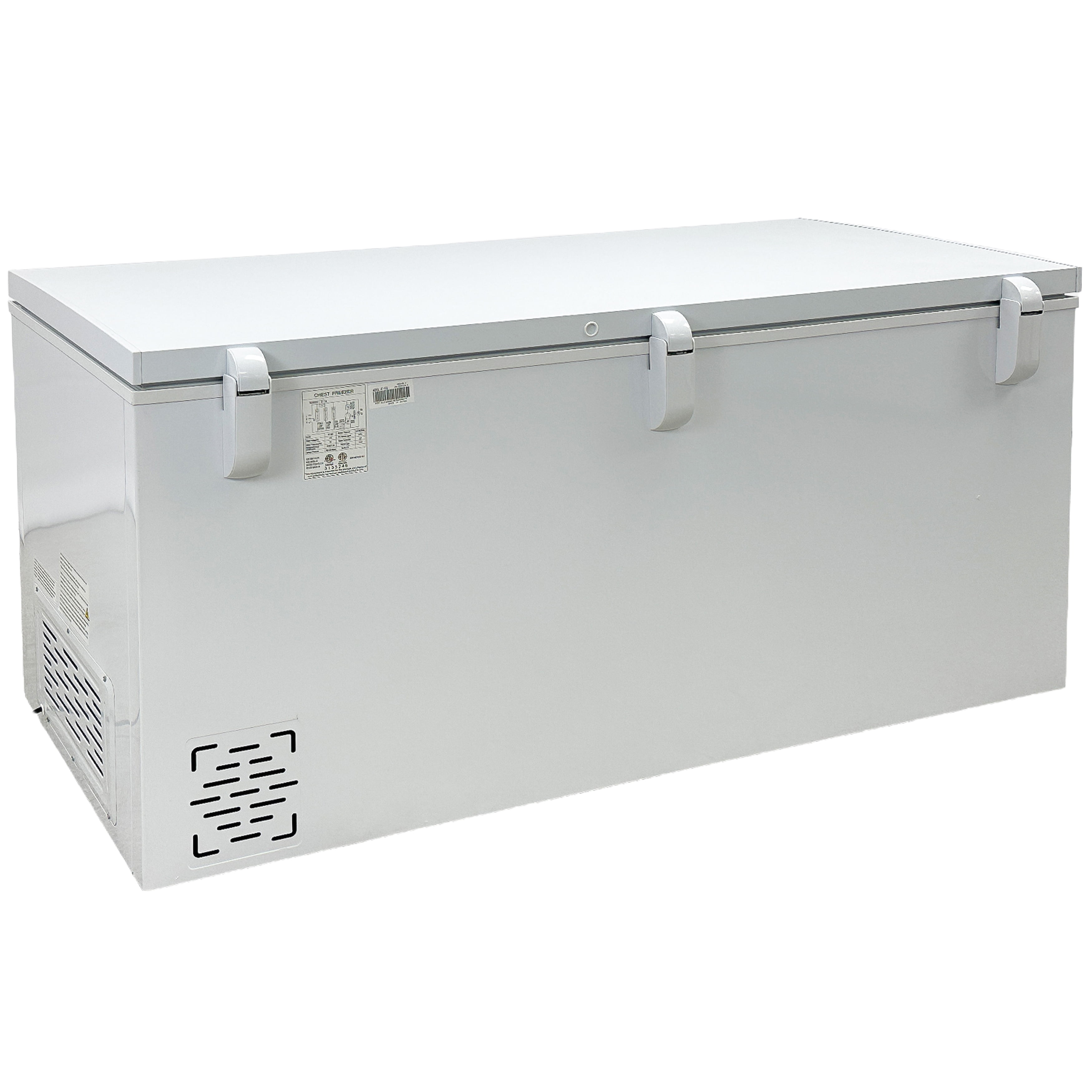 65 in. Solid Door Top Chest Freezer 18 Cu.Ft Commercial Freezer NSF White Single Door