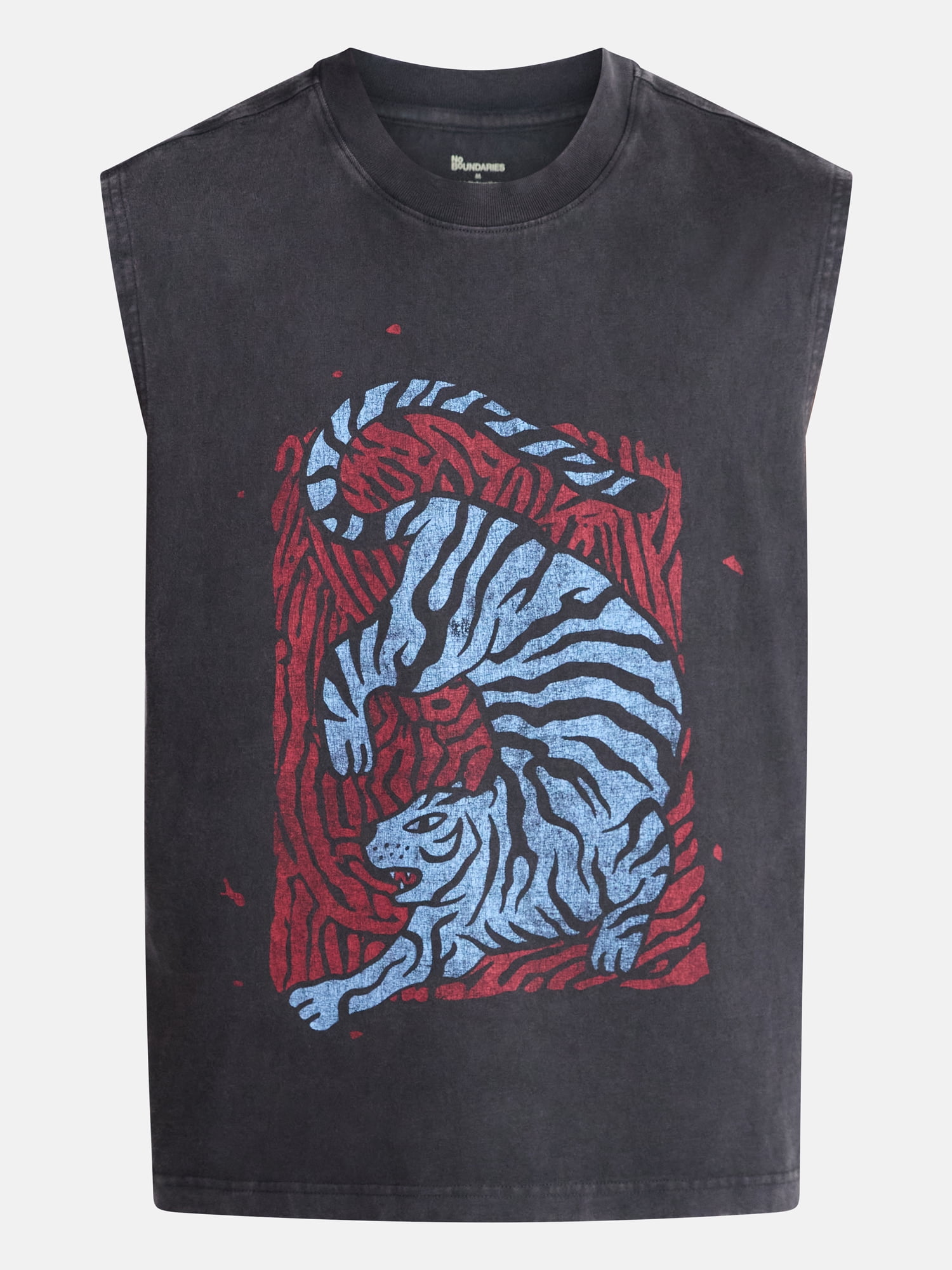 No Boundaries Boxy Fit Heavyweight Graphic Muscle Tank Top, Men's XS-5XL