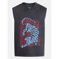 thumbnail image 5 of No Boundaries Boxy Fit Heavyweight Graphic Muscle Tank Top, Men's XS-5XL, 5 of 5