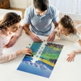 thumbnail image 5 of 500 Piece Mountains Park Stream Oil Painting Landscape Jigsaw Wooden Puzzles for Adults Family Wall Decoration for Bedroom Living Room Kitchen Bathroom Wooden Wall Art, 5 of 8