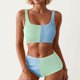 thumbnail image 1 of WILLBEST Conjuntos de Bikini Para Mujer, Trajes de Baño de Dos Piezas Con Cuello Cuadrado Fruncido, Trajes de Baño de Cintura Alta, 1 of 6