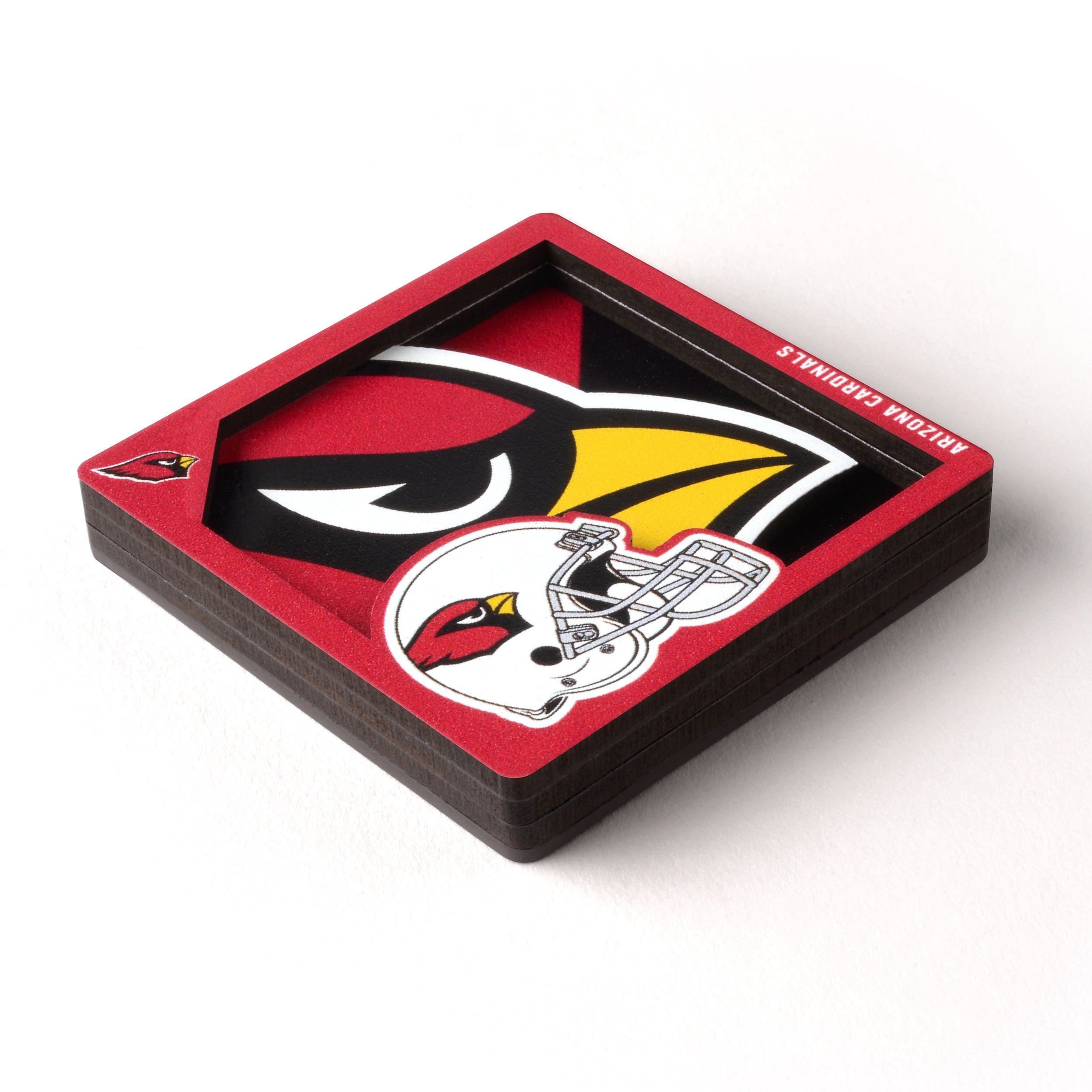 YouTheFan NFL Arizona Cardinals 3D Logo Series Magnet
