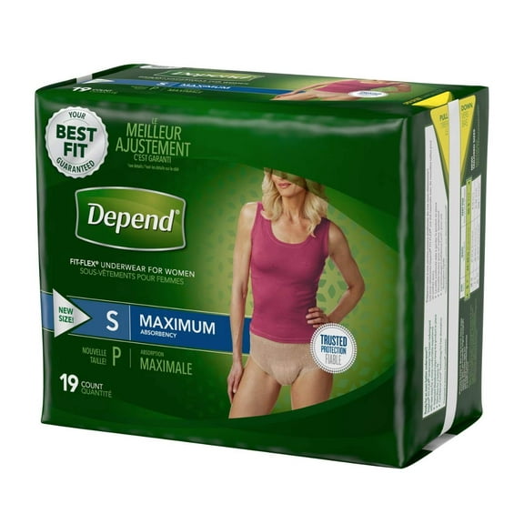 Small Maximum Absorbency Depends Fit Flex Underwear