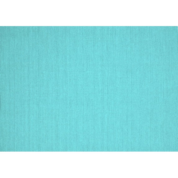 Ahgly Company Indoor Rectangle Solid Light Blue Modern Area Rugs, 2' x 5'