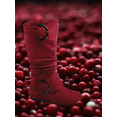 thumbnail image 5 of Women's Casual Flat Heel Side Zip Wide Calf Knee High Mid-Calf Boots Shoes ( Burgundy, 8.5), 5 of 5