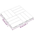 thumbnail image 4 of vidaXL Decking Tiles 10 pcs 30x30 cm Solid Wood Teak, 4 of 5