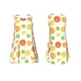 thumbnail image 3 of Bixox Colorful Lemons Print Women's Sleeveless A-Line Dress with Pockets, Casual Knee-Length Tank Dress for Summer-X-Large, 3 of 7