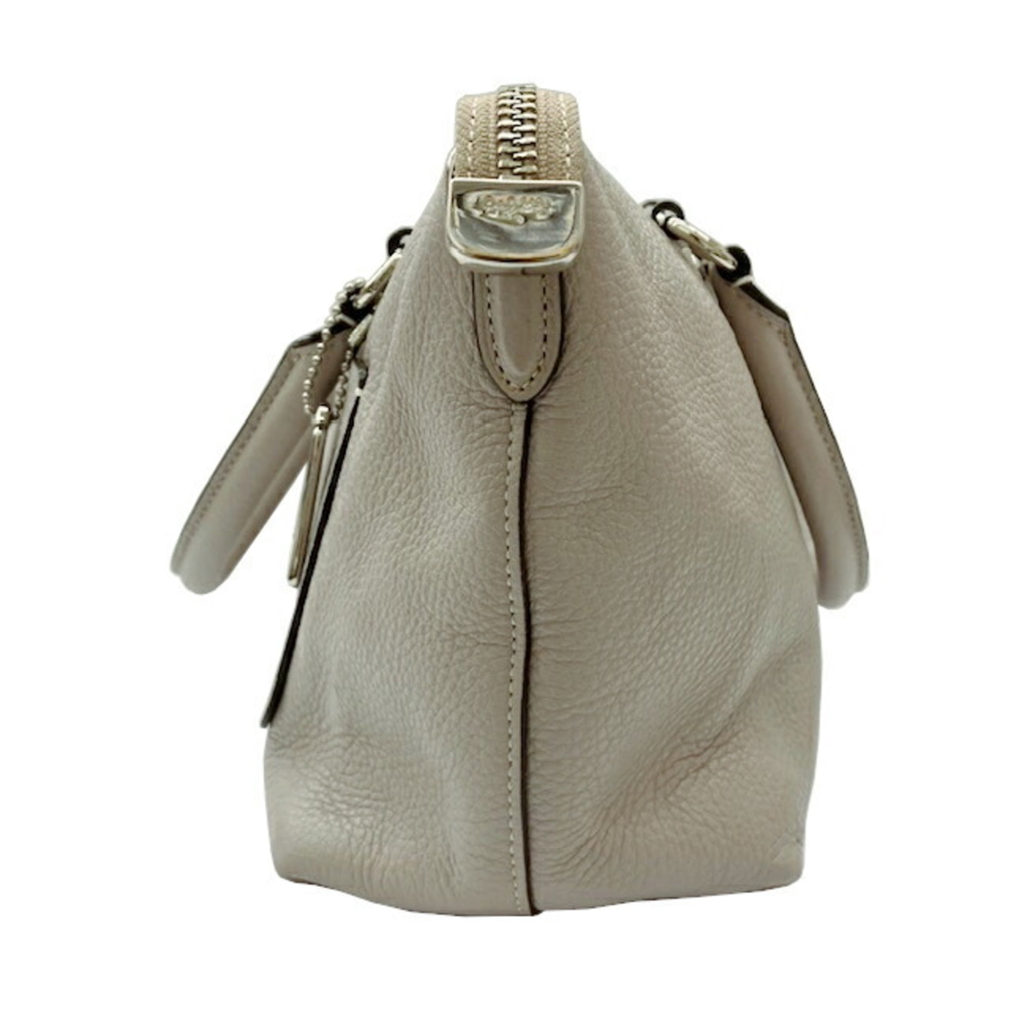 Pre-Owned COACH Mini Emma Satchel Bag F31466 Grey Leather Handbag 