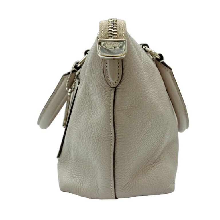 Pre-Owned COACH Mini Emma Satchel Bag F31466 Grey Leather Handbag