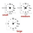 thumbnail image 3 of ODOMY Modern DIY Big Number European Simple 3D Wall Clock Sticker Home Living Room Decoration, 3 of 11