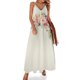 thumbnail image 1 of Nuevo vestido sin mangas con ramo de flores de acuarela romántico, vestidos de noche para mujer, vestidos de verano, 1 of 7