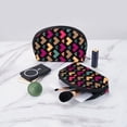 thumbnail image 6 of YFYANG 2 Piece Women's Portable Makeup Bags, Abstract Polygon Pattern Clutch Travel Toilet Bags Cosmetic Organizer, 6 of 7