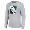 thumbnail image 2 of Men's Starter Heather Gray San Jose Sharks Shield Long Sleeve Graphic T-Shirt, 2 of 3