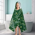 thumbnail image 6 of Math Equations Quantum Formulas Black Pattern Hooded Bath Towel，60"x35" for Ages 3 To 12 Kids, Quick Dry Lightweight Soft Microfiber Hood Beach Towel Cover Up for Kids, 6 of 7