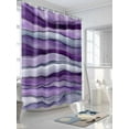 thumbnail image 3 of Abstract Background Shower Curtain, Wave Watercolor Waterproof Shower Curtain Set with 12 Hooks Lightweight Washable Fabric Shower Curtains for Bathroom 72x72 Inches, 3 of 6