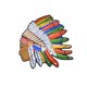 thumbnail image 2 of 10pcs/lot Sew Embroidery Patch Alien Indian Feather Headdress Earrings Clothing Decoration Accessory Applique Stranger Thing, 2 of 5