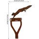 thumbnail image 4 of Animal de metal con pátina de óxido - Animal de hierro con pátina de óxido - Estatuas artísticas de animales de metal, decoración de jardín, patio, hogar, valla, 4 of 5