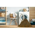 thumbnail image 2 of Ahgly Company Machine Washable Indoor Square Abstract Light Brown Area Rugs, 4' Square, 2 of 7