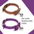 thumbnail image 3 of Methold Collares ajustables de cuero PU para cachorros y gatos, apropiados y elegantes para bebés de piel, hebillas ajustables Suministros para perros, 3 of 3