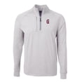 thumbnail image 2 of Men's Cutter & Buck  Heather Gray Greenville Drive Adapt Eco Knit Heather Big & Tall Quarter-Zip Pullover Top, 2 of 3