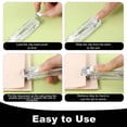 thumbnail image 5 of Portable Clip Stapler Push Stapler Clamp Staplers Handheld Paper Clam Clip Dispenser for Chip Bags Sort Craft, 5 of 9