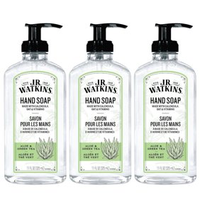 J.R. Watkins Gel Hand Soap, Aloe & Green Tea, 3 pack, 11 fl oz
