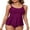 Purple, variant on DOKOTOO Tankini Bathing Suit for Women 2PCS Tummy Control Tankini Top with Brief High Cut Swimwear Sail Blue XL US16-18
