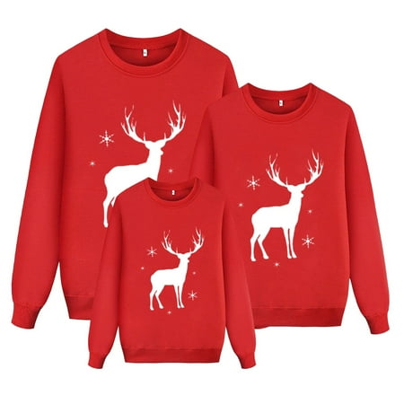 

B91xZ Christmas Pajamas For Family Christmas Pajamas For Family - Family Christmas PJs Matching Sets Red L