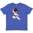 thumbnail image 3 of Inktastic African American Girl, Black Belt, Karate Girl Youth T-Shirt, 3 of 5