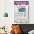 thumbnail image 3 of Belly Fat Loss Workout Poster Yoga 30-Day Home Exercise Chart Canvas Wall Art Aesthetic Decorative Painting, 3 of 7