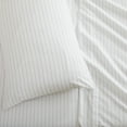 thumbnail image 7 of Great Bay Home Striped Microfiber Wrinkle Resistant Sheet Set  (King, Dark Grey), 7 of 7