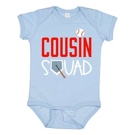 

Inktastic Cousin Squad Baseball and Bat Gift Baby Boy or Baby Girl Bodysuit