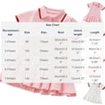 thumbnail image 2 of SGFCWSX Girls Polo Dress Short Sleeve Cherry Embroidery Pleated Hem Summer Casual School Playwear Party Dress White Size 7-8 Years, 2 of 4