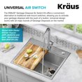 thumbnail image 6 of KRAUS Garbage Disposal Air Switch Kit in Chrome with Push Button, AC Adapter, Power Cord, and Air Tube Included, 6 of 11