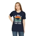 thumbnail image 5 of My dog is faster than yours Greyhound T Shirt Funny Greyhound owner tshirt,, 5 of 7
