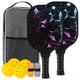 thumbnail image 1 of de Pickleball, Juego de Pickleball de Fibra de Vidrio con 2 Paletas de Pickleball, 4 Bolas de Pickleball, 1 Bolsa de Transporte Portátil, 1 of 7