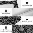 thumbnail image 6 of Black Floral Outdoor Rug for Patio/Deck/Porch, Non-Slip Large Area Rug 6 x 9 Ft, Vintage Farmhouse Abstract Flowers Pattern Indoor Outdoor Rugs Washable Area Rugs, Camping Rug Carpet Runner, 6 of 8