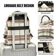 thumbnail image 3 of FORMRS Mini Backpack Purse for Women Travel Daypack Casual Shoulder Bag, Cream Plaid, 3 of 7