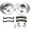 thumbnail image 3 of PowerStop Front Z36 Truck & Tow Carbon-Fiber Ceramic Brake Pad and Drilled and Slotted Rotor Kit Fits: NISSAN Select Models K6518-36, 3 of 9