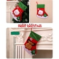 thumbnail image 4 of Fiudx Ofertas del día NUEVO Árbol de Navidad colgante para decoración de fiestas, medias de Papá Noel, calcetines tejidos, bolsas de regalo para dulces, 4 of 4
