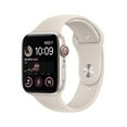 thumbnail image 1 of Apple Watch SE (2nd Gen) [GPS + Cellular 44mm] Smart Watch w/Starlight Aluminum Case & Starlight Sport Band - S/M., 1 of 7