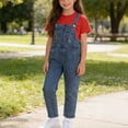 thumbnail image 2 of HAOTAGS Boys Outfits Sets, Solid Short Sleeve T-Shirt Denim Bib Overall Shorts Romper with Long Socks Summer 3 Piece Clothes Set Red Size 9, 2 of 9