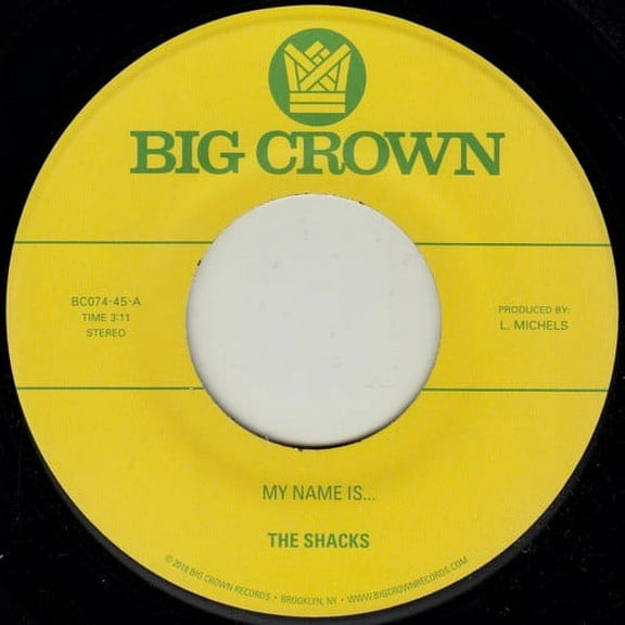 Shacks - My Name Is... / Sand Song - Music & Performance - Vinyl [7-Inch]