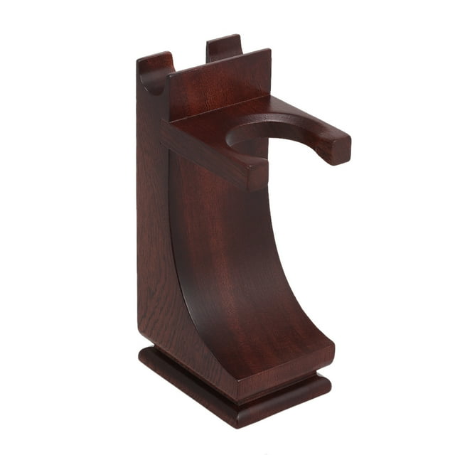 Yeacher Shaving Holder Stand for Shaving Razor Brush Solid Wood Shaving Tool Organizer