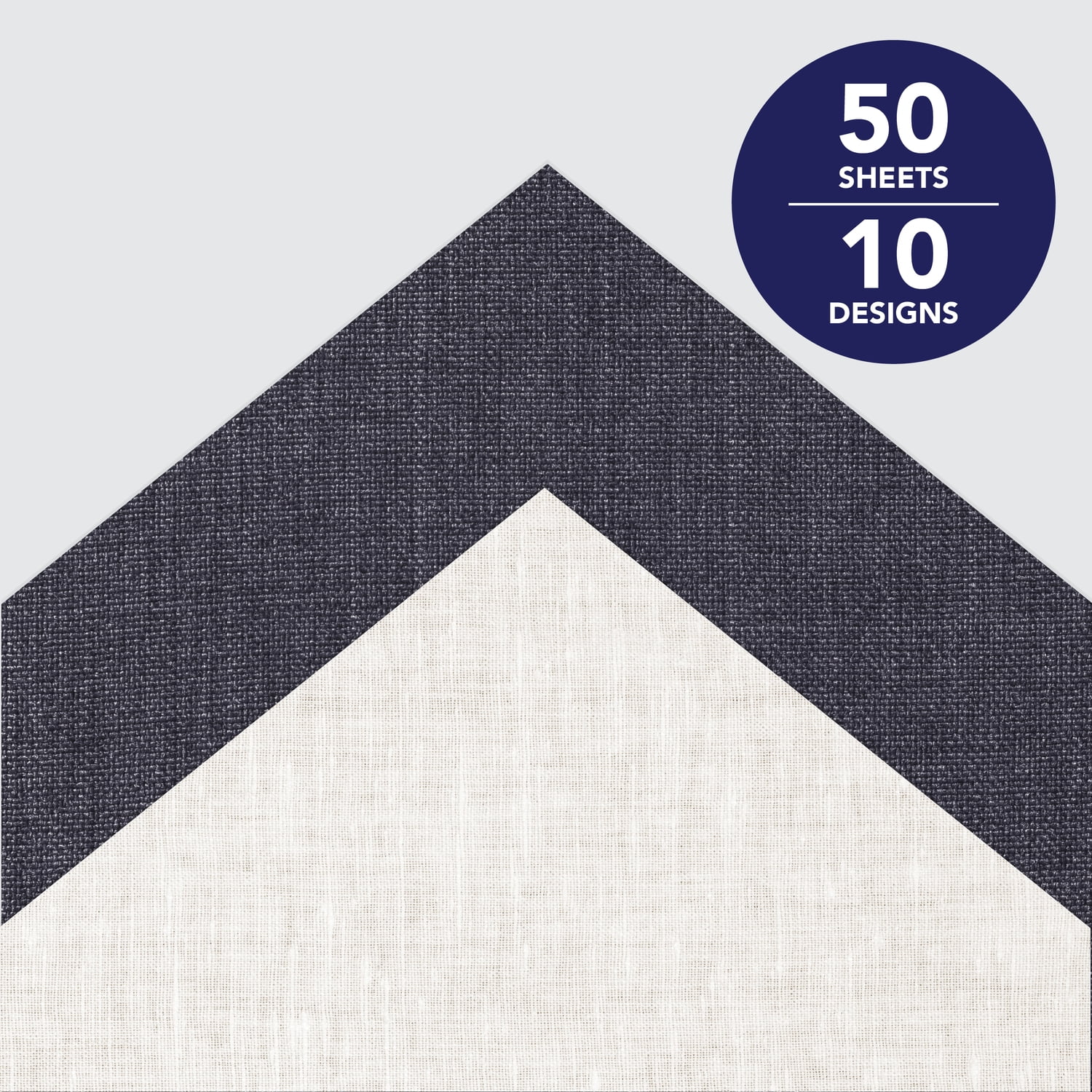 Roobee by Mara Mi Texture Paper Pad 8.5" x 11" - 24 lb/ 110 GSM, 50 sheets, 10 Designs