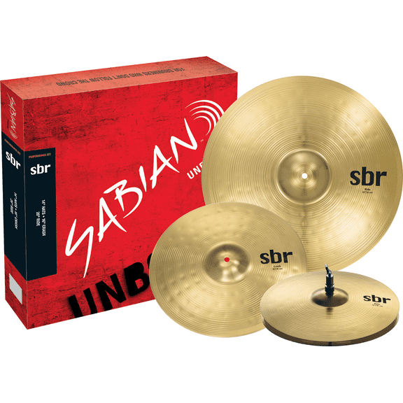 Sabian SBR Performance Set with 14" Hi-Hats, 16" Crash, and 20" Ride Cymbals