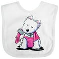 thumbnail image 3 of Inktastic Material Girl Westie Dog Girls Baby Bib, 3 of 4