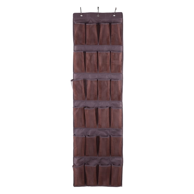 24 bolsillos colgando bolsa caja zapatos estante almacenamiento ordenado juguete colgador sobre la puerta